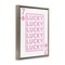 Stupell Industries Lucky Seven of Diamonds Framed Floater Canvas Wall Art Design by Angela Nickeas